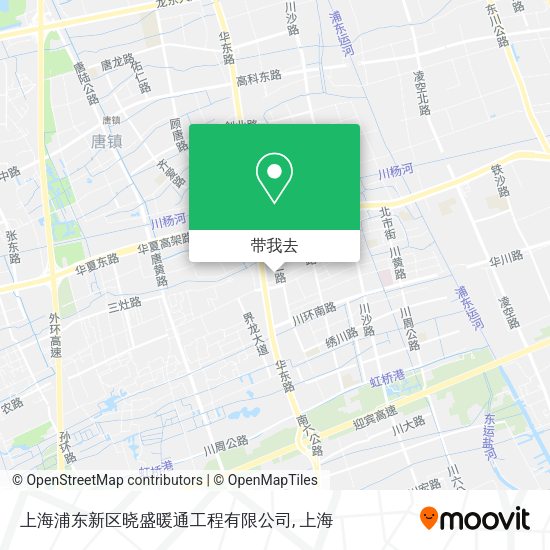 上海浦东新区晓盛暖通工程有限公司地图