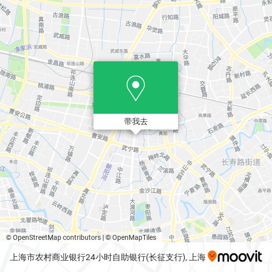 上海市农村商业银行24小时自助银行(长征支行)地图