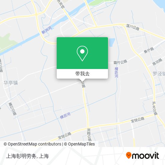 上海彰明劳务地图