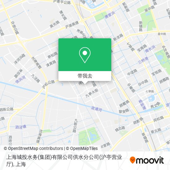 上海城投水务(集团)有限公司供水分公司(沪亭营业厅)地图
