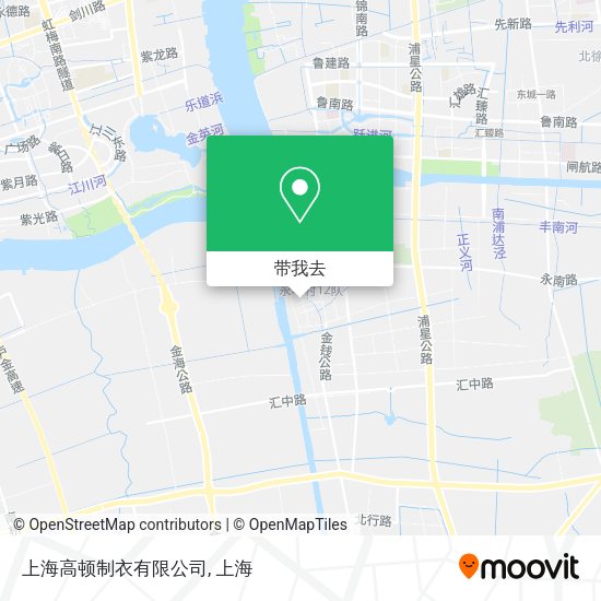 上海高顿制衣有限公司地图