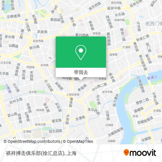 祺祥搏击俱乐部(徐汇总店)地图