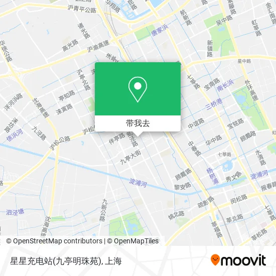 星星充电站(九亭明珠苑)地图