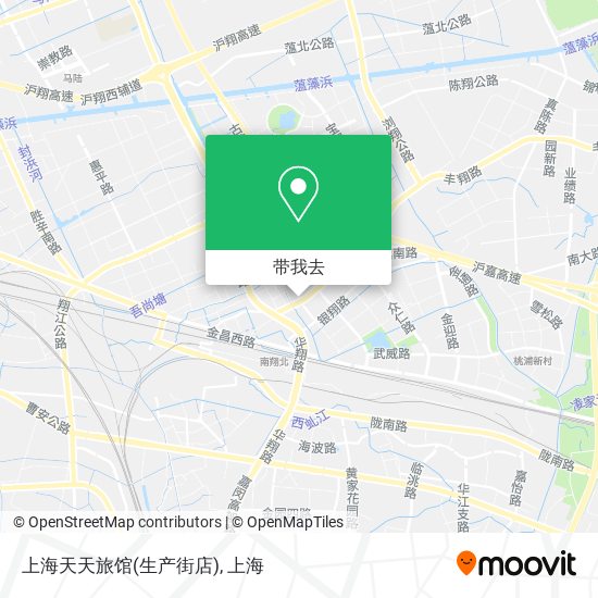 上海天天旅馆(生产街店)地图
