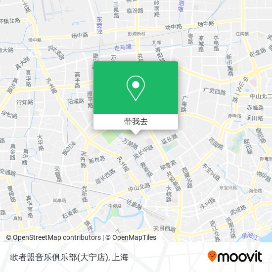 歌者盟音乐俱乐部(大宁店)地图