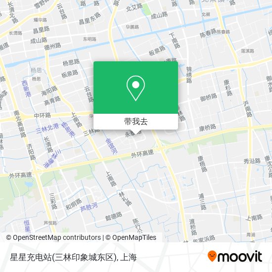 星星充电站(三林印象城东区)地图
