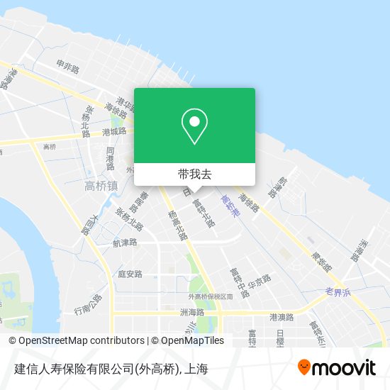 建信人寿保险有限公司(外高桥)地图