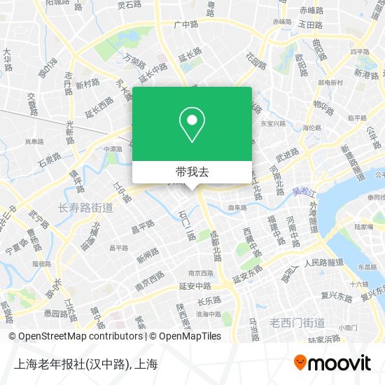 上海老年报社(汉中路)地图