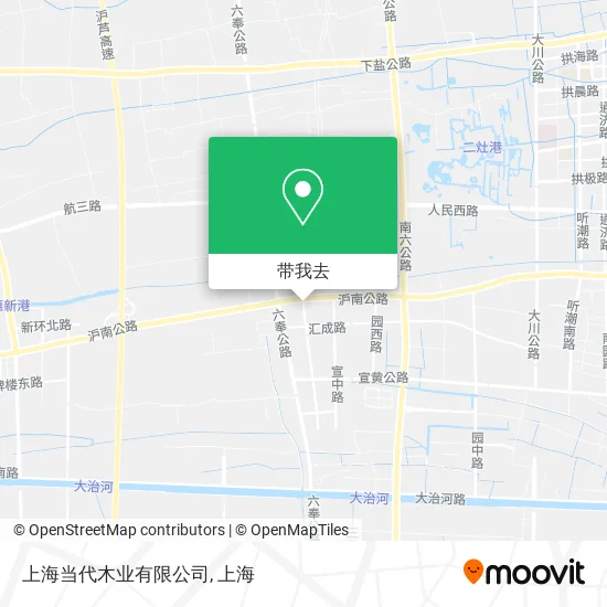 上海当代木业有限公司地图
