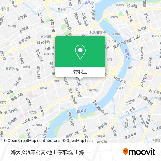 上海大众汽车公寓-地上停车场地图