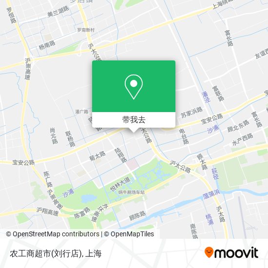 农工商超市(刘行店)地图