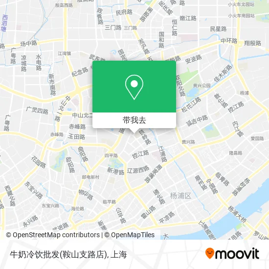 牛奶冷饮批发(鞍山支路店)地图