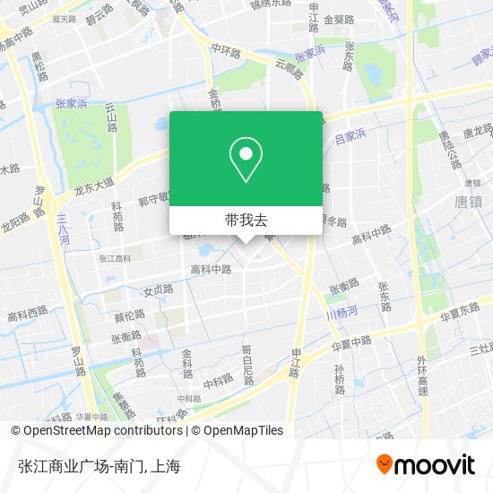 张江商业广场-南门地图