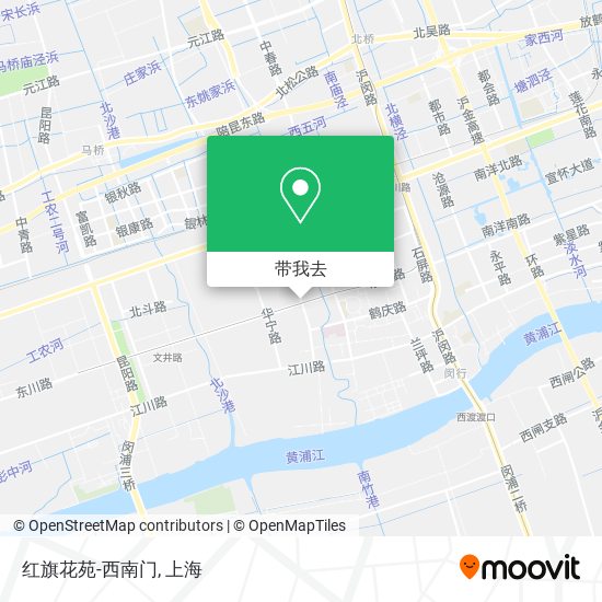 红旗花苑-西南门地图