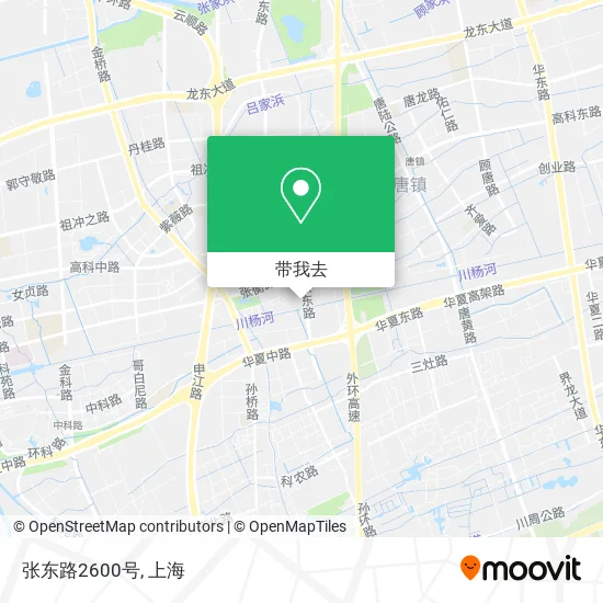 张东路2600号地图