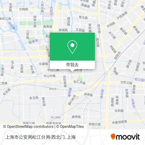 上海市公安局松江分局-西北门地图