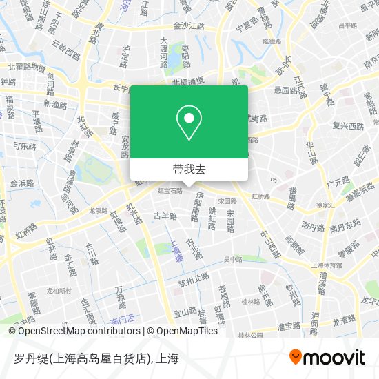 罗丹缇(上海高岛屋百货店)地图