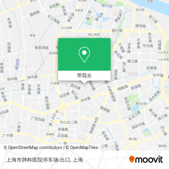 上海市肺科医院停车场-出口地图