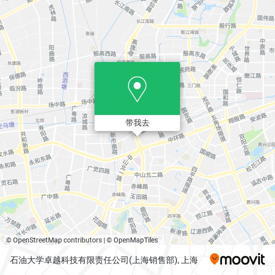 石油大学卓越科技有限责任公司(上海销售部)地图