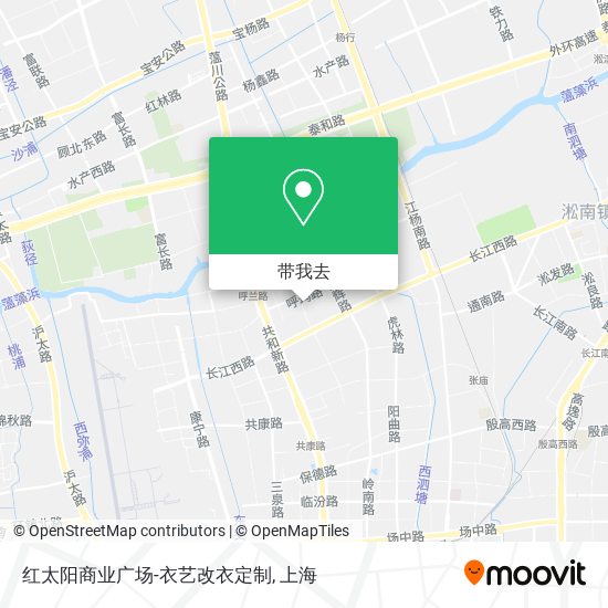 红太阳商业广场-衣艺改衣定制地图