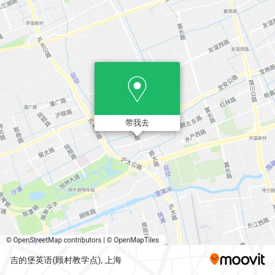 吉的堡英语(顾村教学点)地图