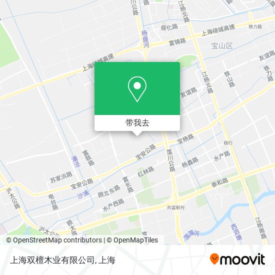 上海双檀木业有限公司地图