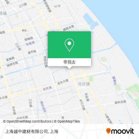 上海越中建材有限公司地图