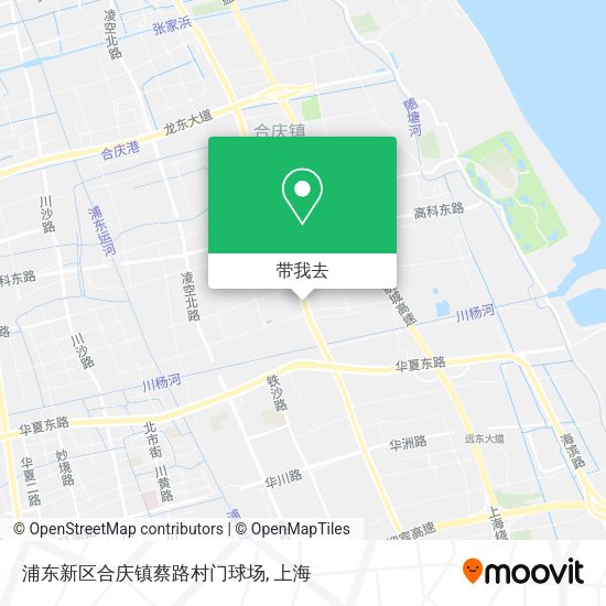 浦东新区合庆镇蔡路村门球场地图