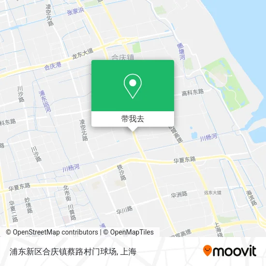 浦东新区合庆镇蔡路村门球场地图