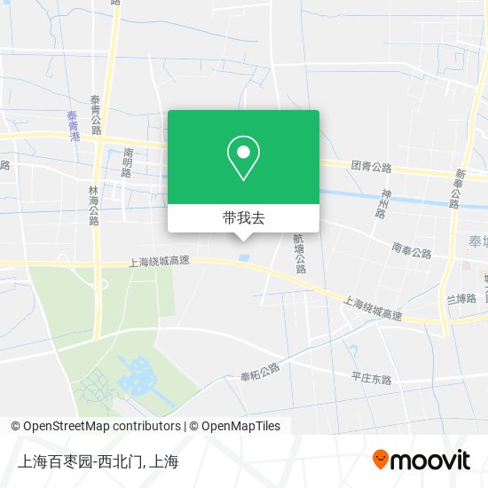 上海百枣园-西北门地图