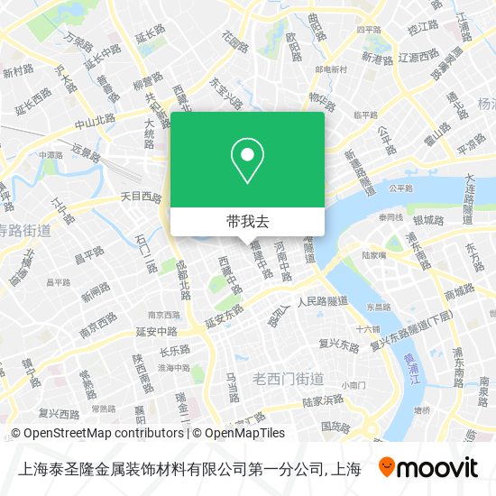 上海泰圣隆金属装饰材料有限公司第一分公司地图