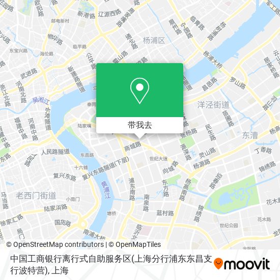 中国工商银行离行式自助服务区(上海分行浦东东昌支行波特营)地图