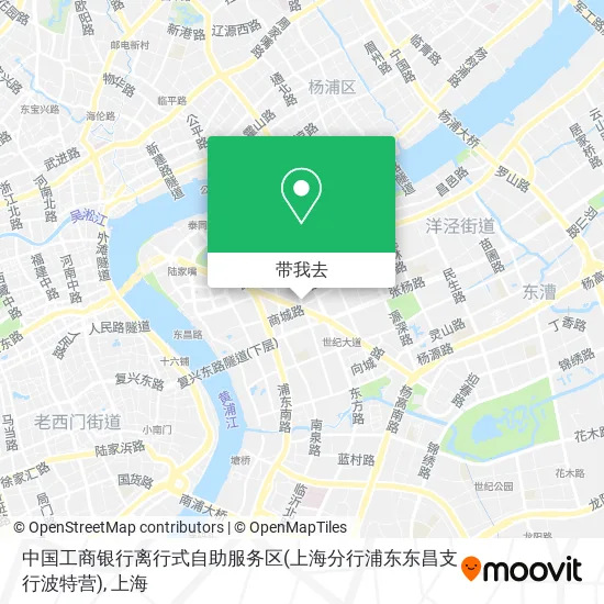 中国工商银行离行式自助服务区(上海分行浦东东昌支行波特营)地图