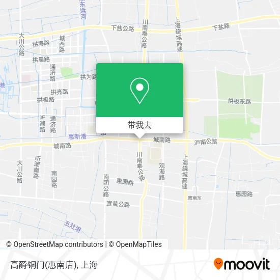 高爵铜门(惠南店)地图