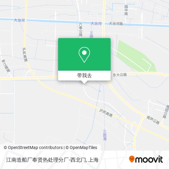 江南造船厂奉贤热处理分厂-西北门地图