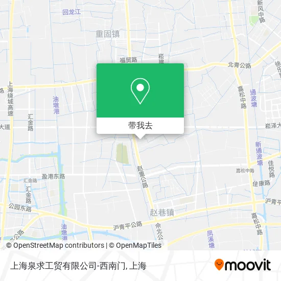 上海泉求工贸有限公司-西南门地图