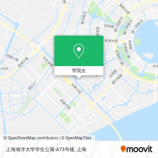 上海海洋大学学生公寓-A73号楼地图