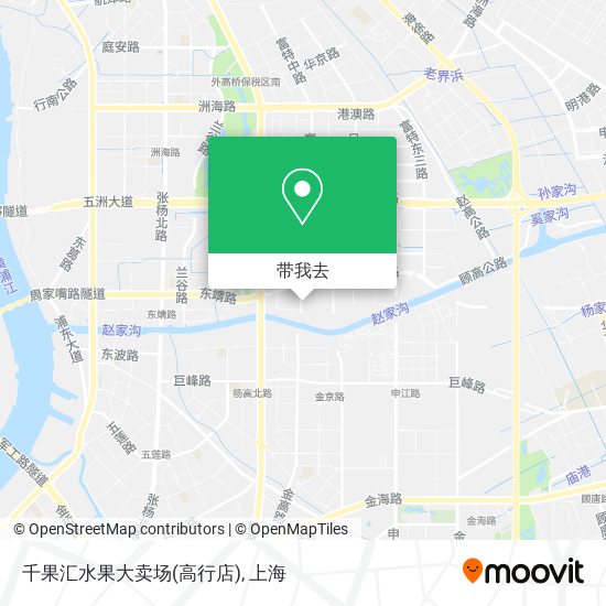 千果汇水果大卖场(高行店)地图