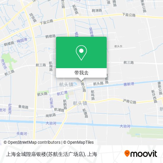 上海金城隍庙银楼(苏航生活广场店)地图