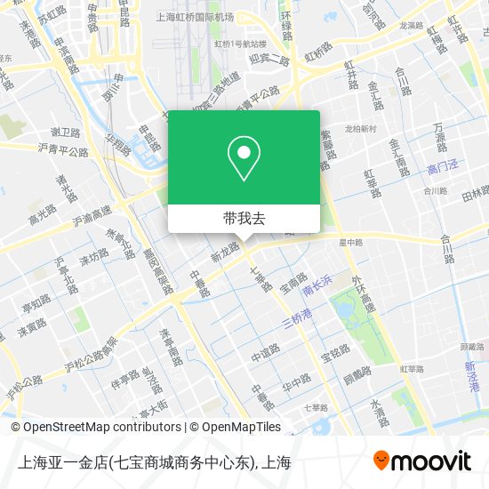 上海亚一金店(七宝商城商务中心东)地图