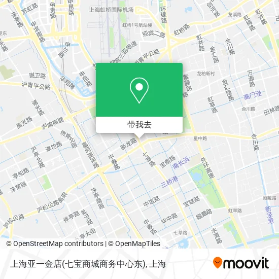 上海亚一金店(七宝商城商务中心东)地图