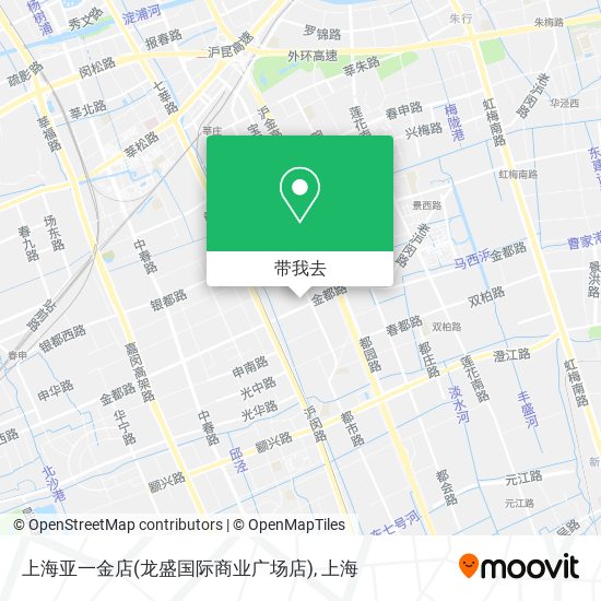 上海亚一金店(龙盛国际商业广场店)地图