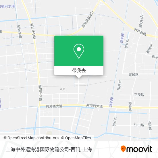 上海中外运海港国际物流公司-西门地图