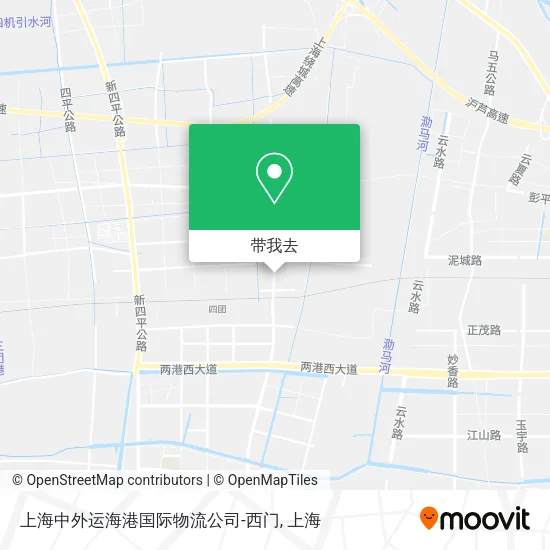 上海中外运海港国际物流公司-西门地图
