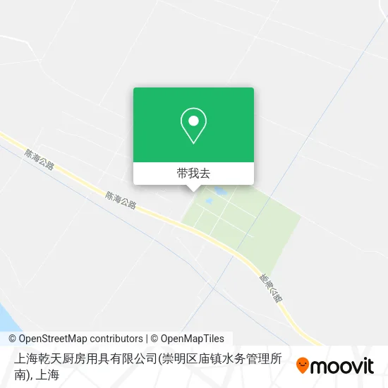 上海乾天厨房用具有限公司(崇明区庙镇水务管理所南)地图