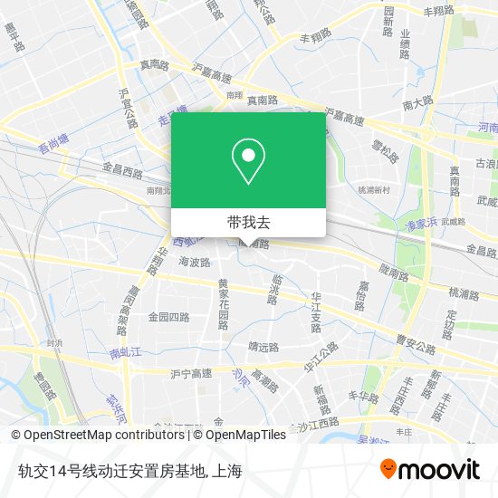 轨交14号线动迁安置房基地地图