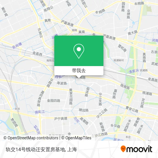 轨交14号线动迁安置房基地地图