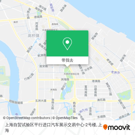 上海自贸试验区平行进口汽车展示交易中心-2号楼地图