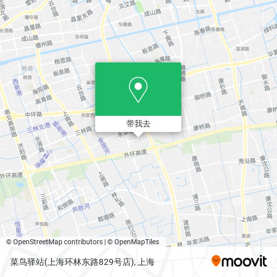 菜鸟驿站(上海环林东路829号店)地图