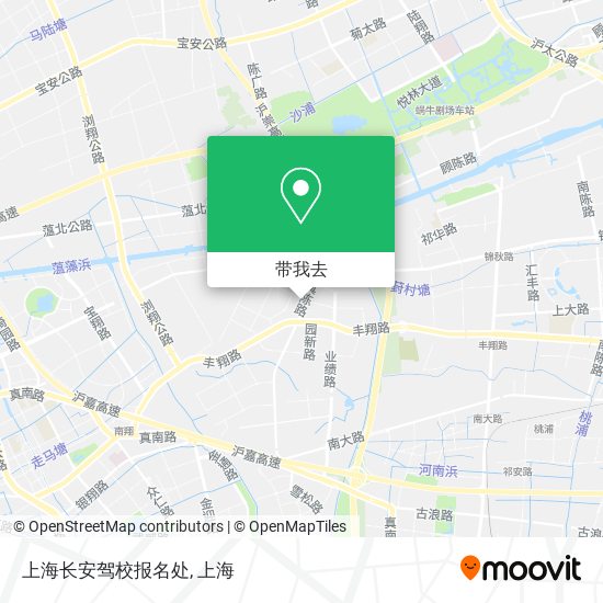 上海长安驾校报名处地图